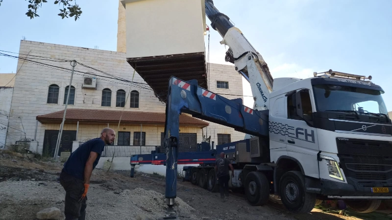 הובלת מבנה נייד בכל חלקי הארץ