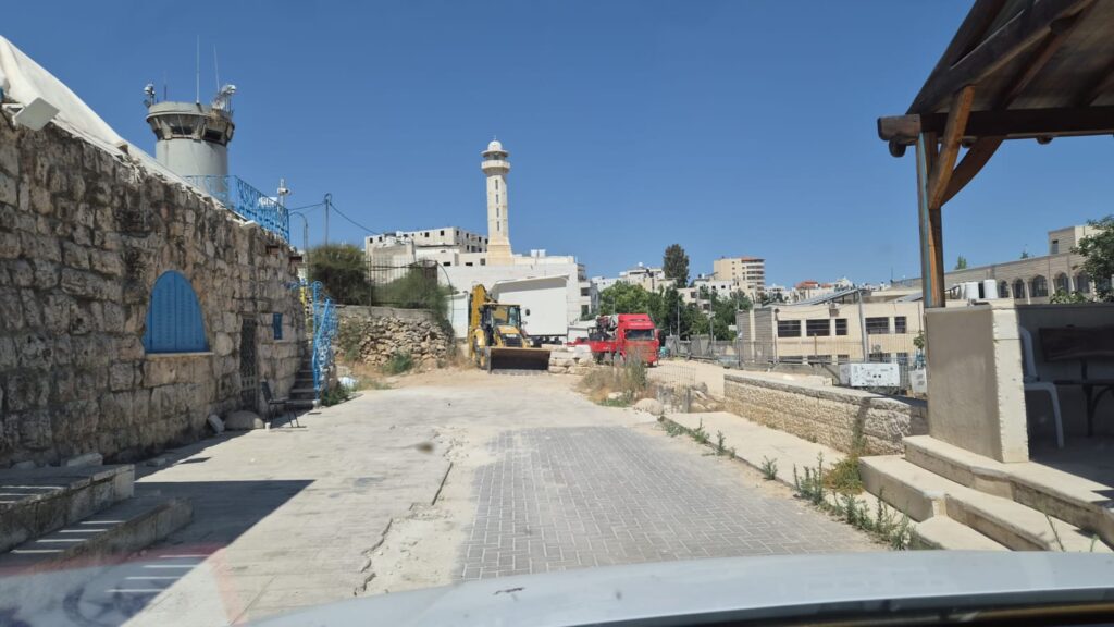 מבט אל השטח לפני תחילת עבודה