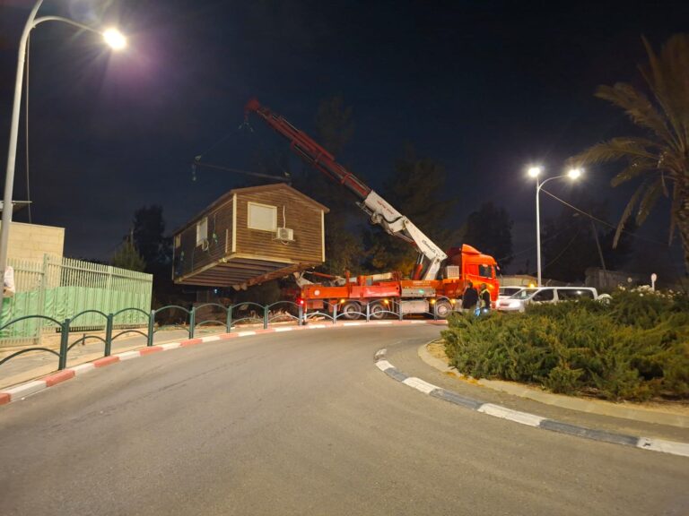 הובלת קראוון בגוש עציון